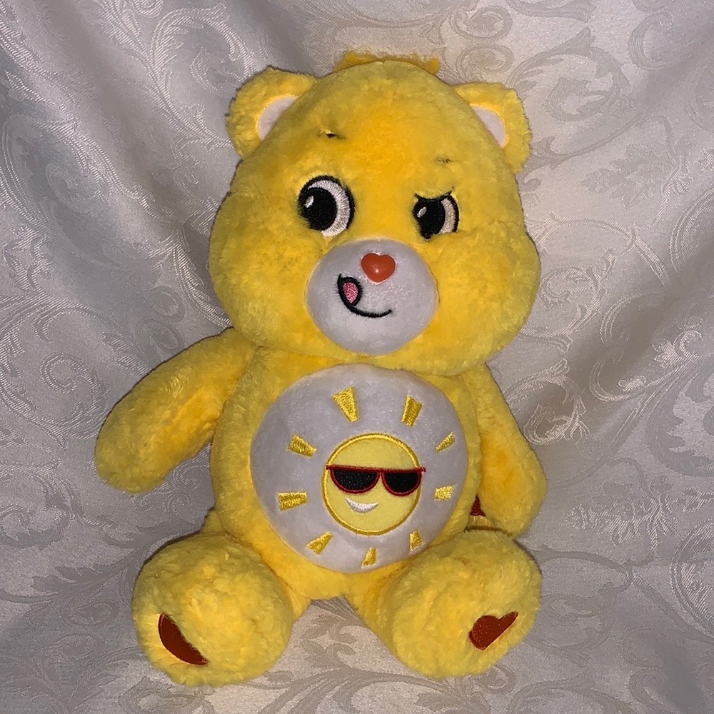 Yellow Funshine Care Bear 14 inches tall